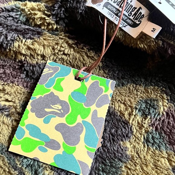 A Bathing Ape - 1st Camo Boa Wide Full Zip Hoodie Mens Style - Picture 15 of 16